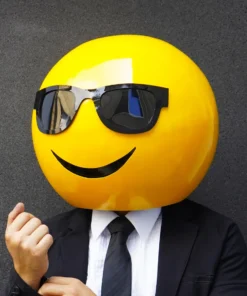 Alternative view of EMOJI with sunglasses – CABEZON